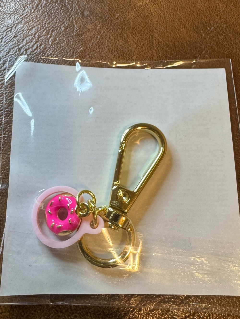 NWT Tarte Cosmetics Hot Pink Donut Lip Gloss Charm 🍩 💋